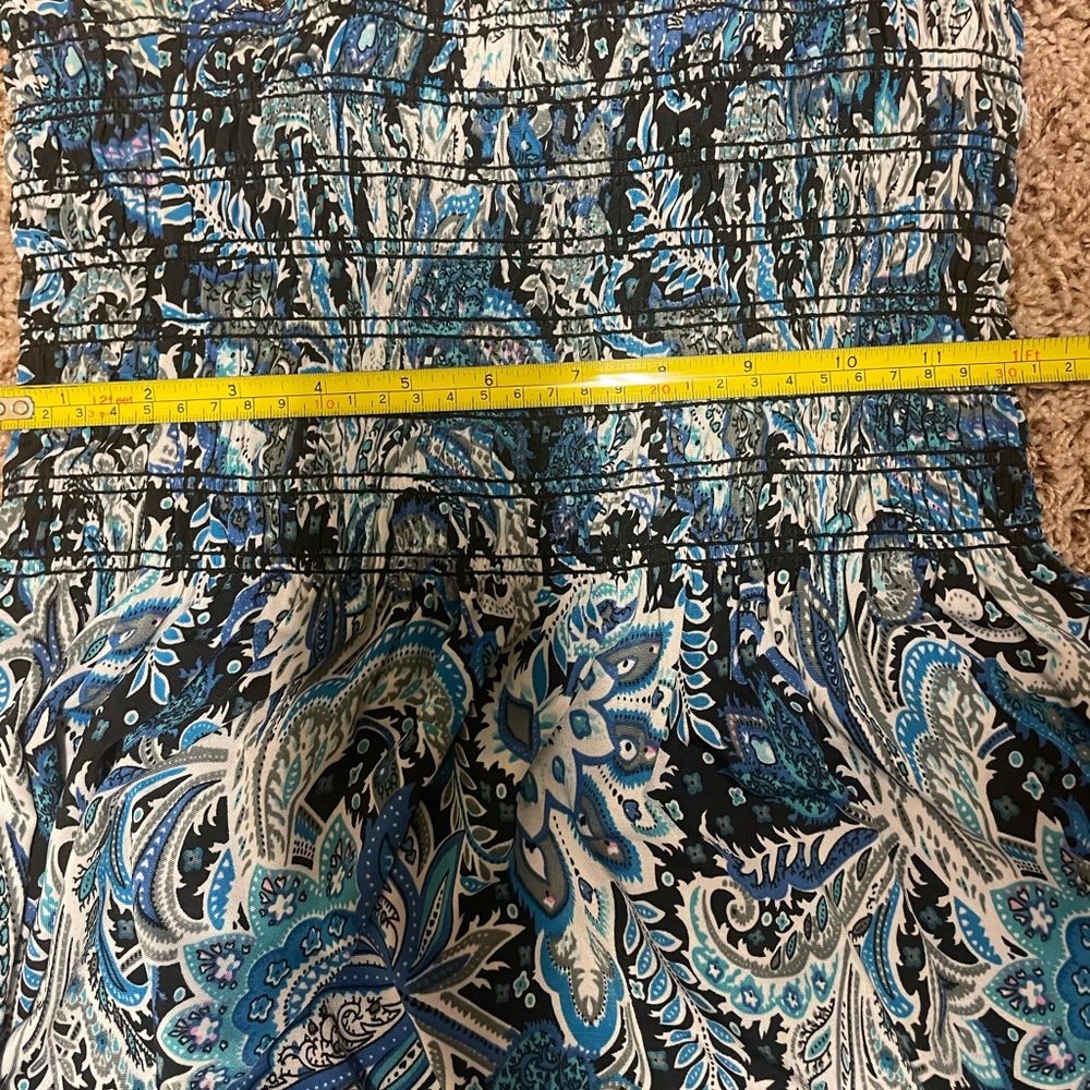 Blue Paisley Halter Maxi Dress - Picture 6 of 7